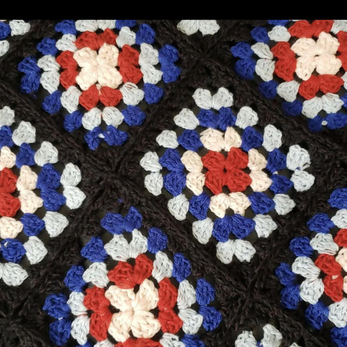 モチーフ編みブランケット ひざ掛け ハンドメイド 編み物キット #3-10 モチーフつなぎのひざ掛け キット モチーフ