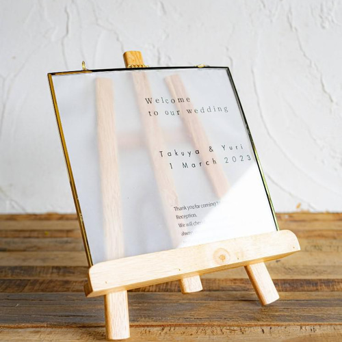 パンパス ボルドーカラー ゴールドスクエア】ウルカムアイテム