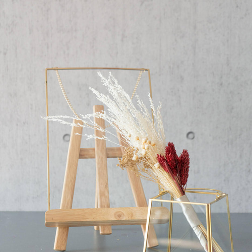 パンパス ボルドーカラー ゴールドスクエア】ウルカムアイテム