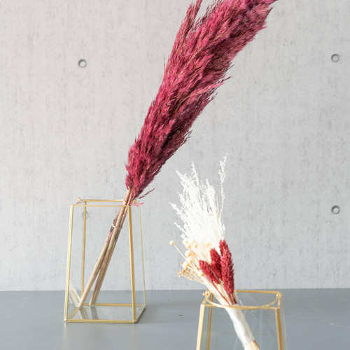 パンパス ボルドーカラー ゴールドスクエア】ウルカムアイテム