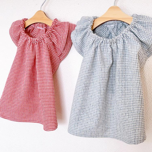 犬服ハンドメイド　スモックワンピ 犬服ハンドメイド スモックワンピ