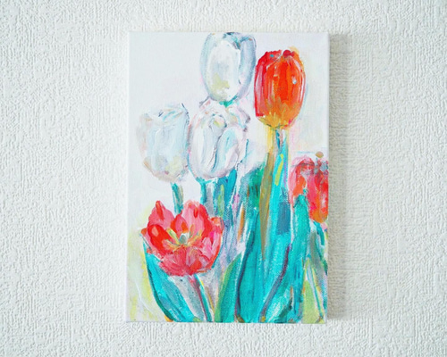 原画】チューリップの絵 絵画 Hang 通販 13689439｜Creema(クリーマ)