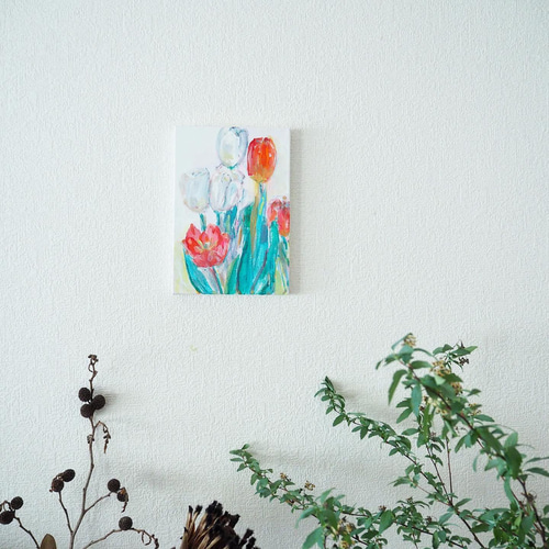 絵画 chulip. 原画】チューリップの絵 絵画 Hang 通販 17347663｜Creema(クリーマ)