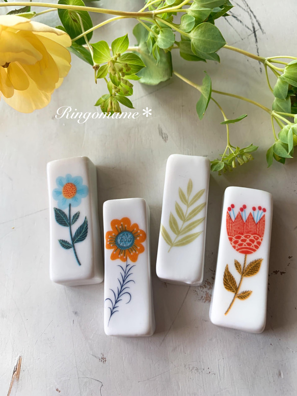 ハト テラコッタ 箸置き 5個セット 北欧風 他3点おまとめ 中鉢2枚 +