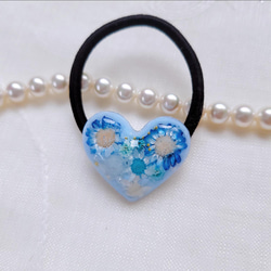 ミントブルー 爽やか レジンヘアクリップ128 ヘアクリップ・バナナ