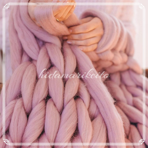 JH2】全100色！日本製チャンキーニットブランケットM【オーダーメイド