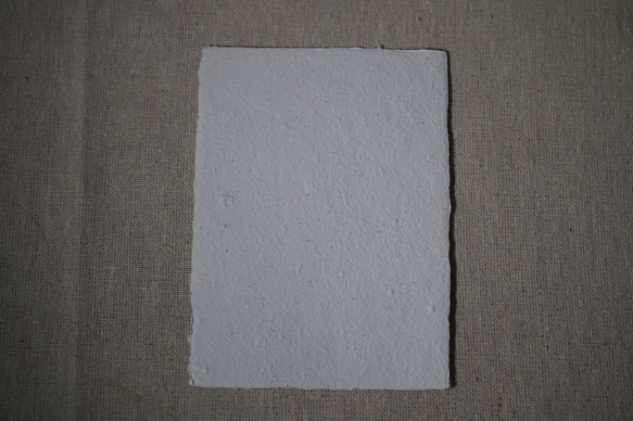 廃棄物再生紙手漉き紙四角はがきカード8色50枚 7枚目の画像