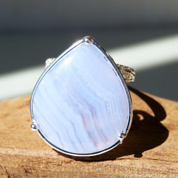 ブルーレースアゲート リング / Blue Lace Agate Ring 1枚目の画像