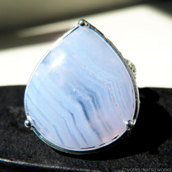 ブルーレースアゲート リング / Blue Lace Agate Ring 3枚目の画像
