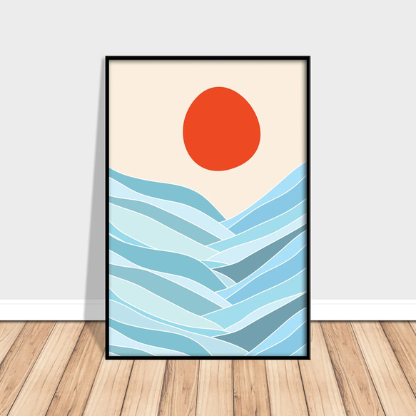 Boho 太陽 海 / インテリアポスター 海外アート / 3378 2枚目の画像