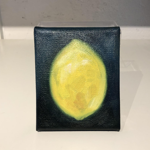 絵画 レモン Lemon ミニキャンバス 油彩画 3枚目の画像