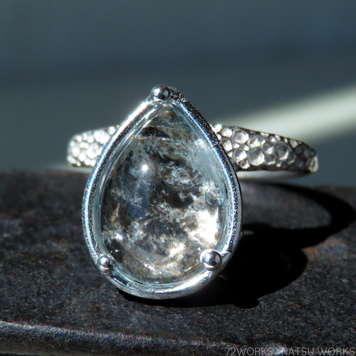 アクアマリンサンストーン リング / Aquamarine Sunstone Ring