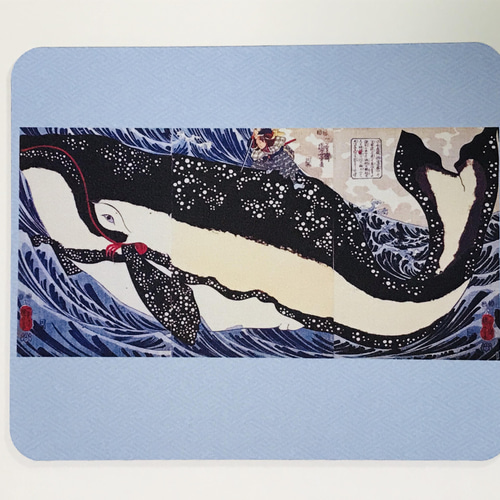 歌川国芳 宮本武蔵の鯨退治 マウスパッド マウスパッド chaya 通販