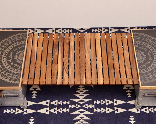 シェルコン(展開用)ブリッジテーブル 2ユニット規格　ウォールナット Brige-table>ブリッジテーブル〜ウォールナット〜 | CAMP GEEKS