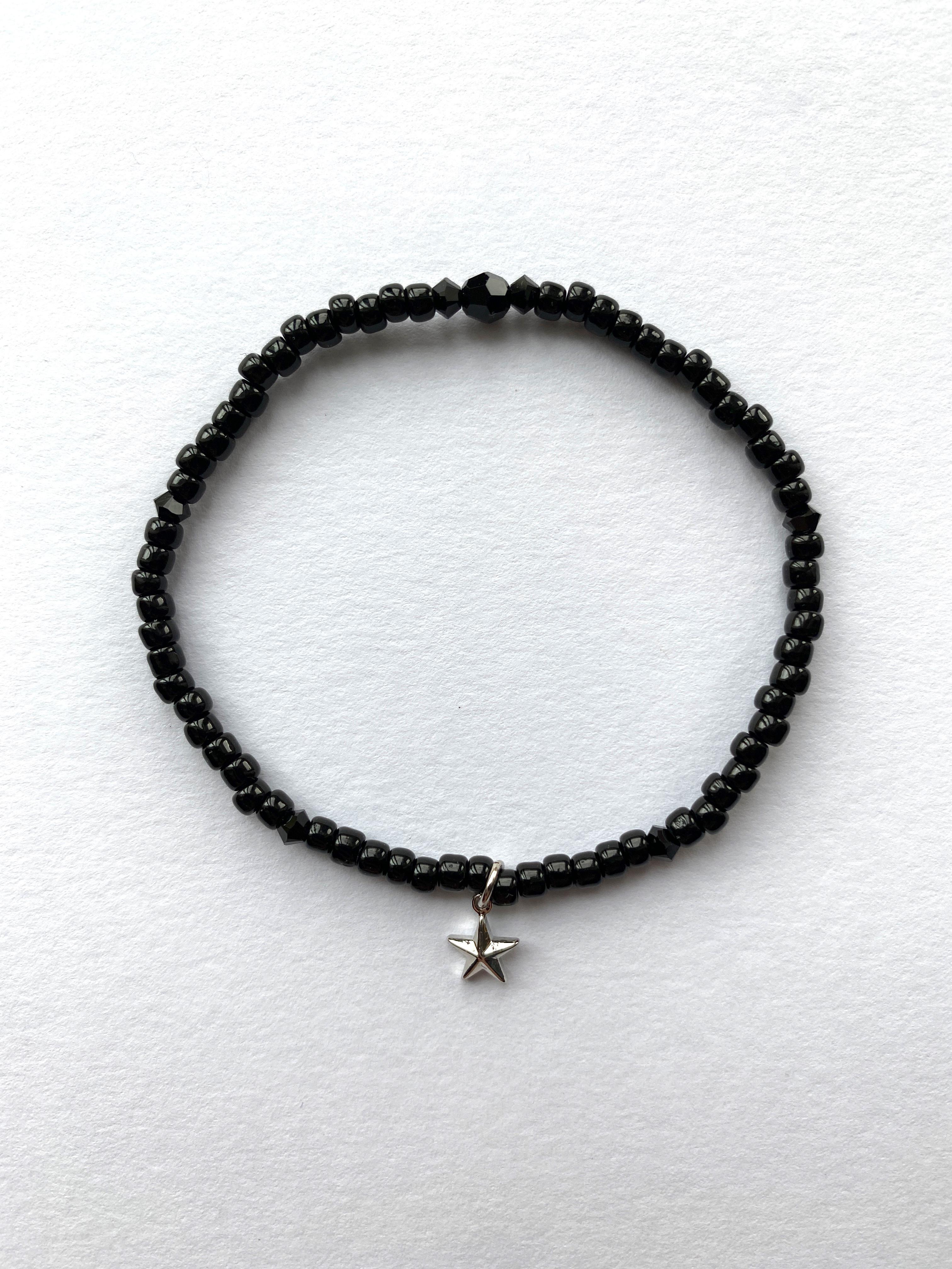 ビーズブレスレット　ジェット