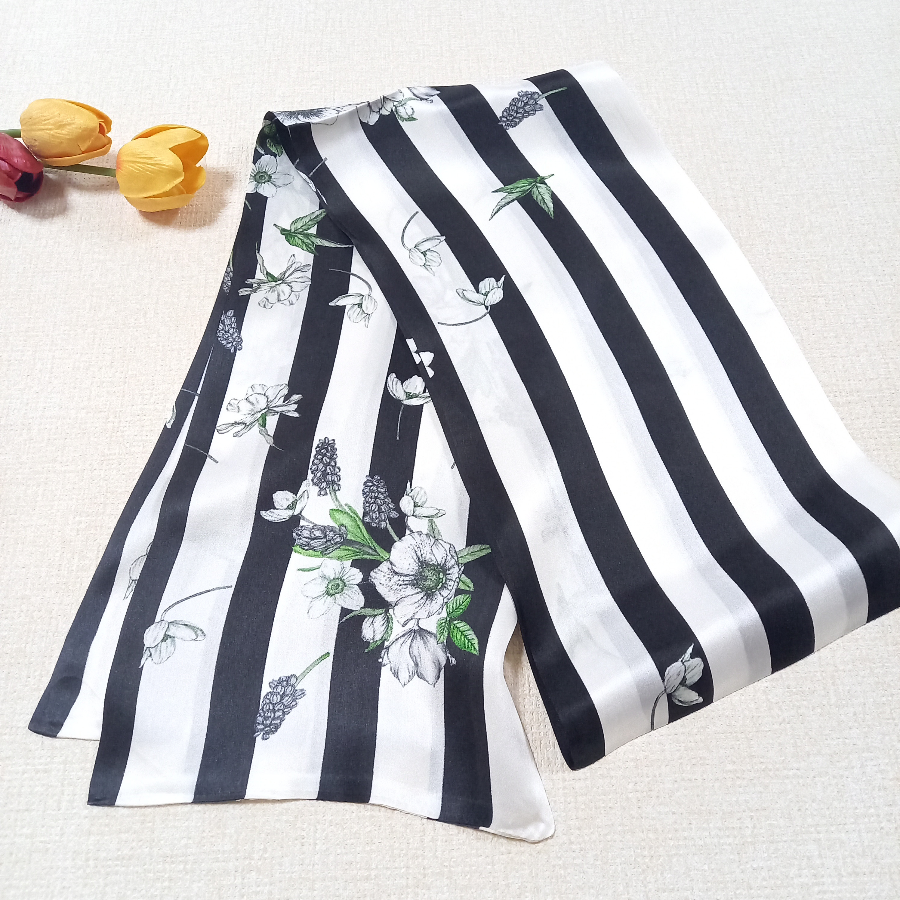 長方形シルクスカーフ0170