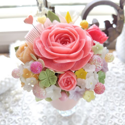 石鹸の香り咲くバラと花の特別なギフト・ソープカービング・石鹼彫刻 4枚目の画像