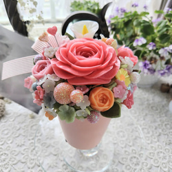 石鹸の香り咲くバラと花の特別なギフト・ソープカービング・石鹼彫刻 6枚目の画像