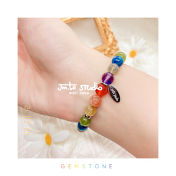 Rainbow Gemstone Bracelet ｜彩虹水晶手鏈 第3張的照片