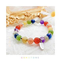 Rainbow Gemstone Bracelet ｜彩虹水晶手鏈 第2張的照片