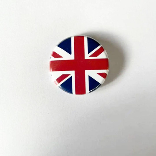 イギリス＊国旗＊国章＊缶バッジ2個セット その他ファッション