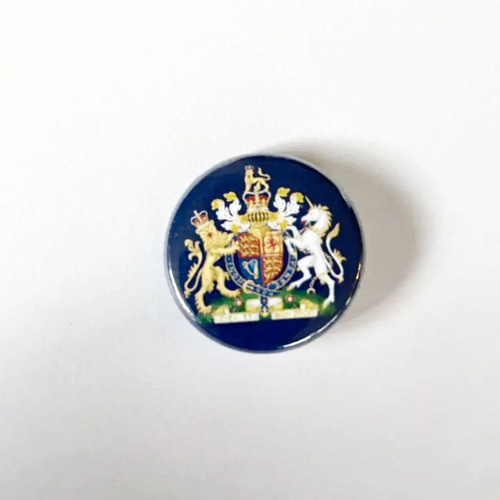 イギリス＊国旗＊国章＊缶バッジ2個セット その他ファッション