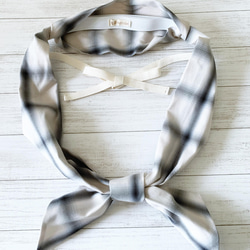 新発売《みせあげちゃんneo》 三連 紐付き帯揚【親しみやすいチェック