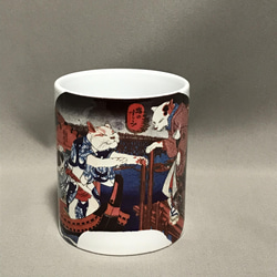 歌川国芳 猫の涼み マグカップ 2枚目の画像