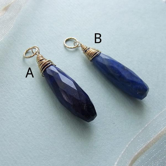 【SALE】ラピスラズリのペンダントトップ 2枚目の画像