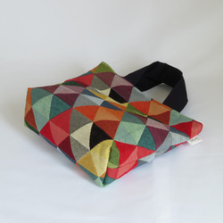 【vistosa(ﾋﾞｽﾄｰｻ)】スペイン生地 ハンドバッグ トートバッグ（トライアングル） 7枚目の画像