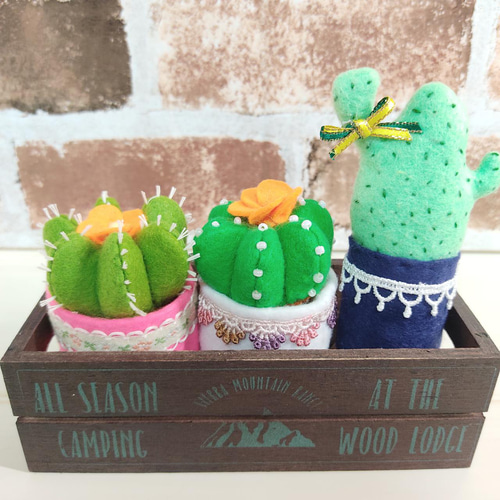 フェルトのサボテンセットA その他インテリア雑貨 Craft-House