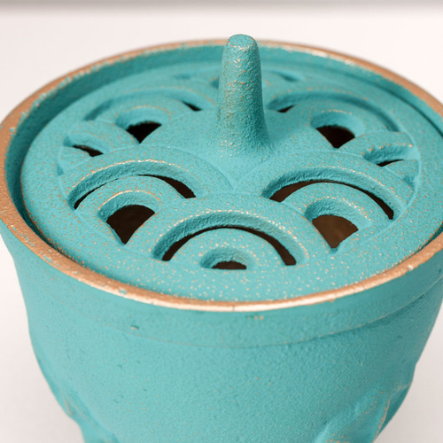 公式】岩鋳 南部鉄器 四季の香炉 なみ（夏） ディフューザー・アロマ