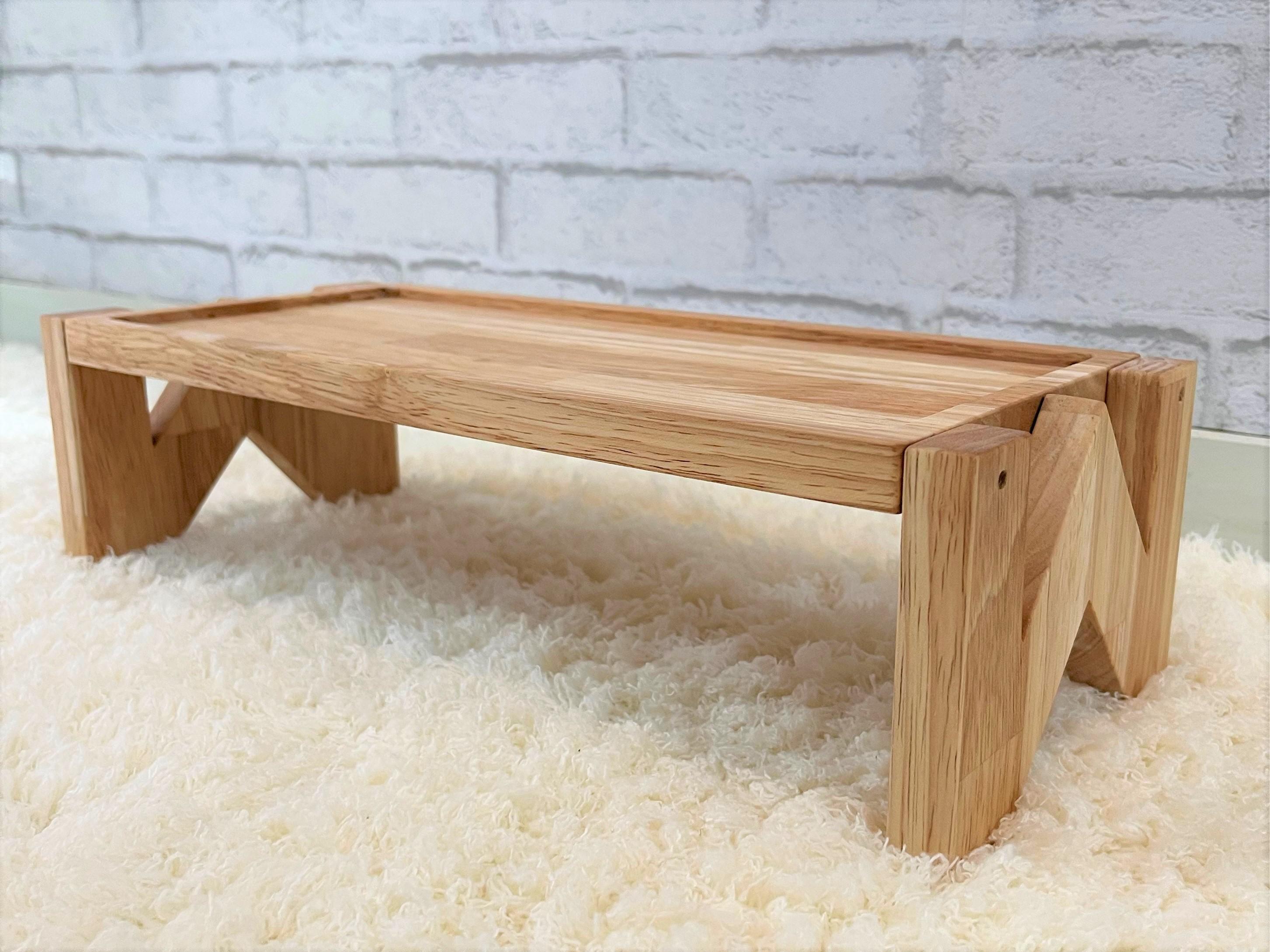 猫の食卓　【給餌台　ミニテーブル　餌台　木製　スタイリッシュ】