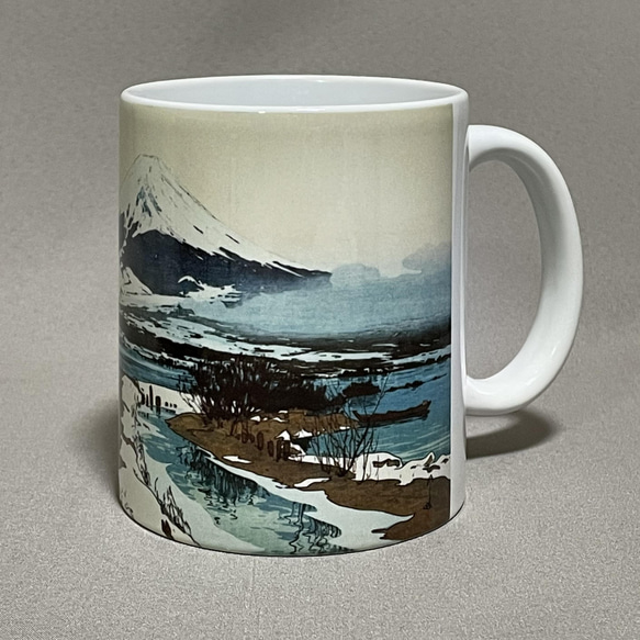 吉田博　マグカップ4個セット　剱山の朝、光る海、穂高山、河口湖 7枚目の画像