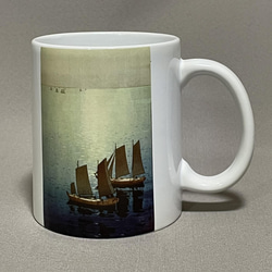 吉田博　マグカップ4個セット　剱山の朝、光る海、穂高山、河口湖 5枚目の画像