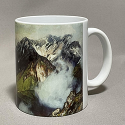 吉田博　マグカップ4個セット　剱山の朝、光る海、穂高山、河口湖 6枚目の画像