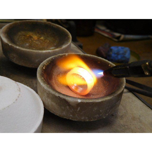 鍛造 結婚指輪 プラチナ1000 純プラチナ プラチナ999 槌目 平打ち リング 女性4mm 男性5.5mm