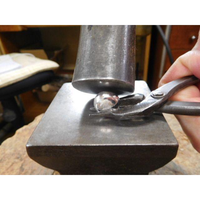 鍛造 結婚指輪 プラチナ1000 純プラチナ プラチナ999 槌目 平打ち リング 女性4mm 男性5.5mm