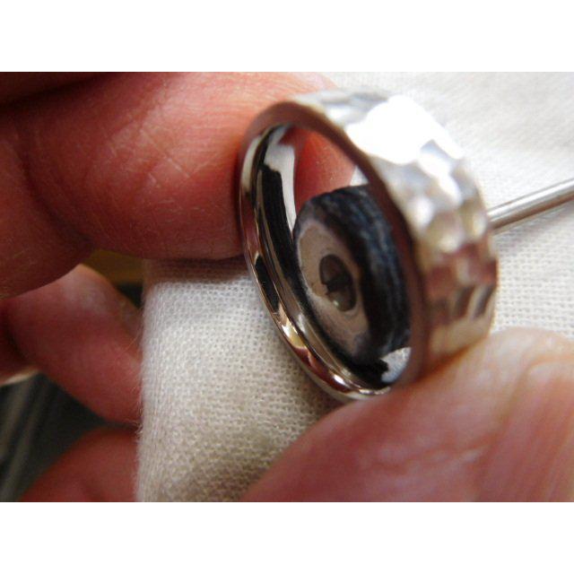 鍛造 結婚指輪 プラチナ1000 純プラチナ プラチナ999 槌目 平打ち リング 女性4mm 男性5.5mm