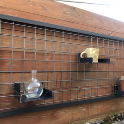 アイアンメッシュ枠 植物飾り コレクション飾り インダストリアルな