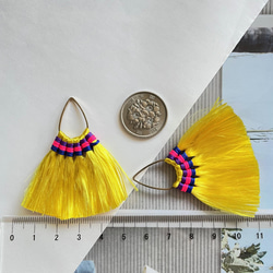 ２pcs★tassel  charm・ girly line（タッセルチャーム） 3枚目の画像