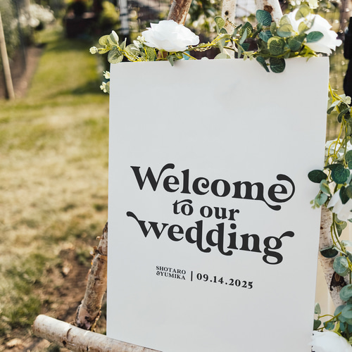 結婚式ウェルカムボード 結婚式 ウェルカムボード デザイン4（パネルまたはポスター