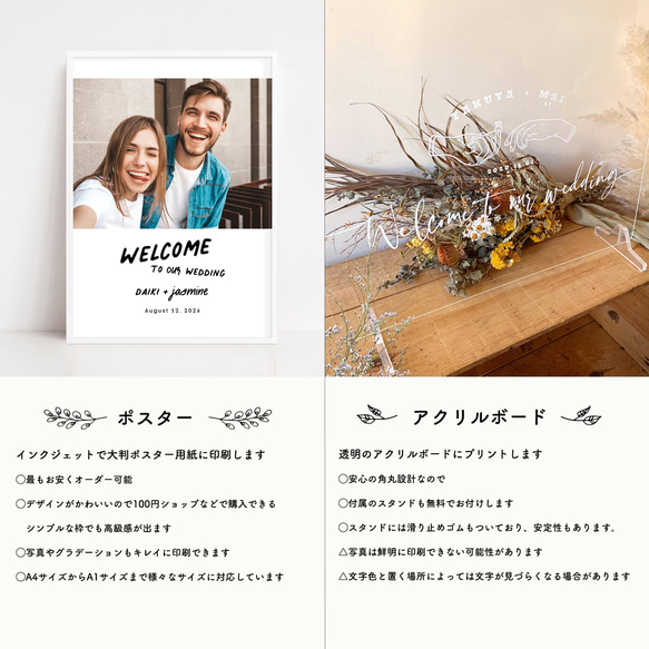 ウェルカムボード │ウェディング 結婚式 8枚目の画像