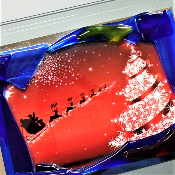GLASSフレーム額【青】  インテリア　フォトフレーム　壁飾り　クリスマス 6枚目の画像