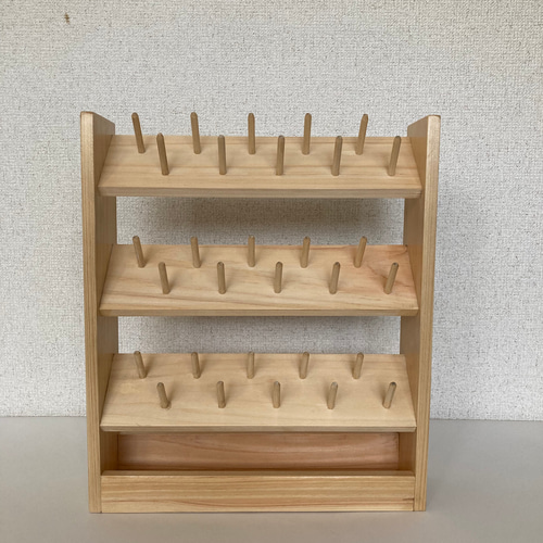 木製ミシン糸収納ミシン糸ケースミシン糸什器FUJIXミシン糸スリムケース ミシン糸収納 糸収納ケース 収納ボックス ダブルロック設計 手