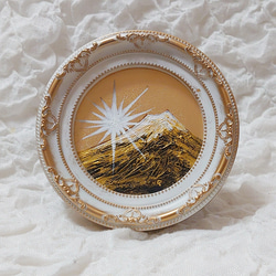 油絵 油彩 油彩画 絵 絵画 ミニ絵画【黄金富士山】 絵画 HR 通販
