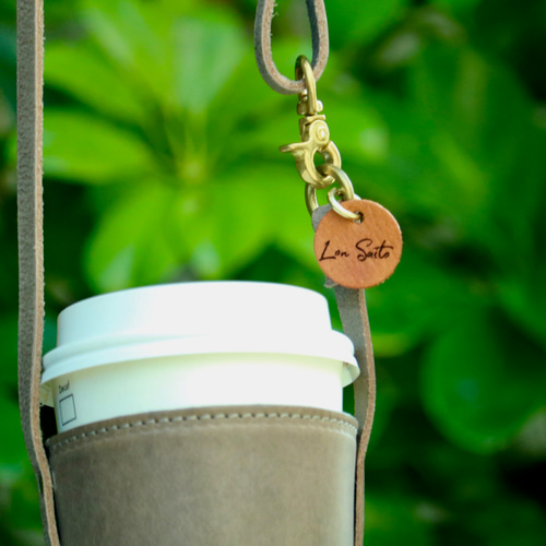 コーヒーの持ち歩きに！レザータンブラーホルダー その他バッグ SKLO
