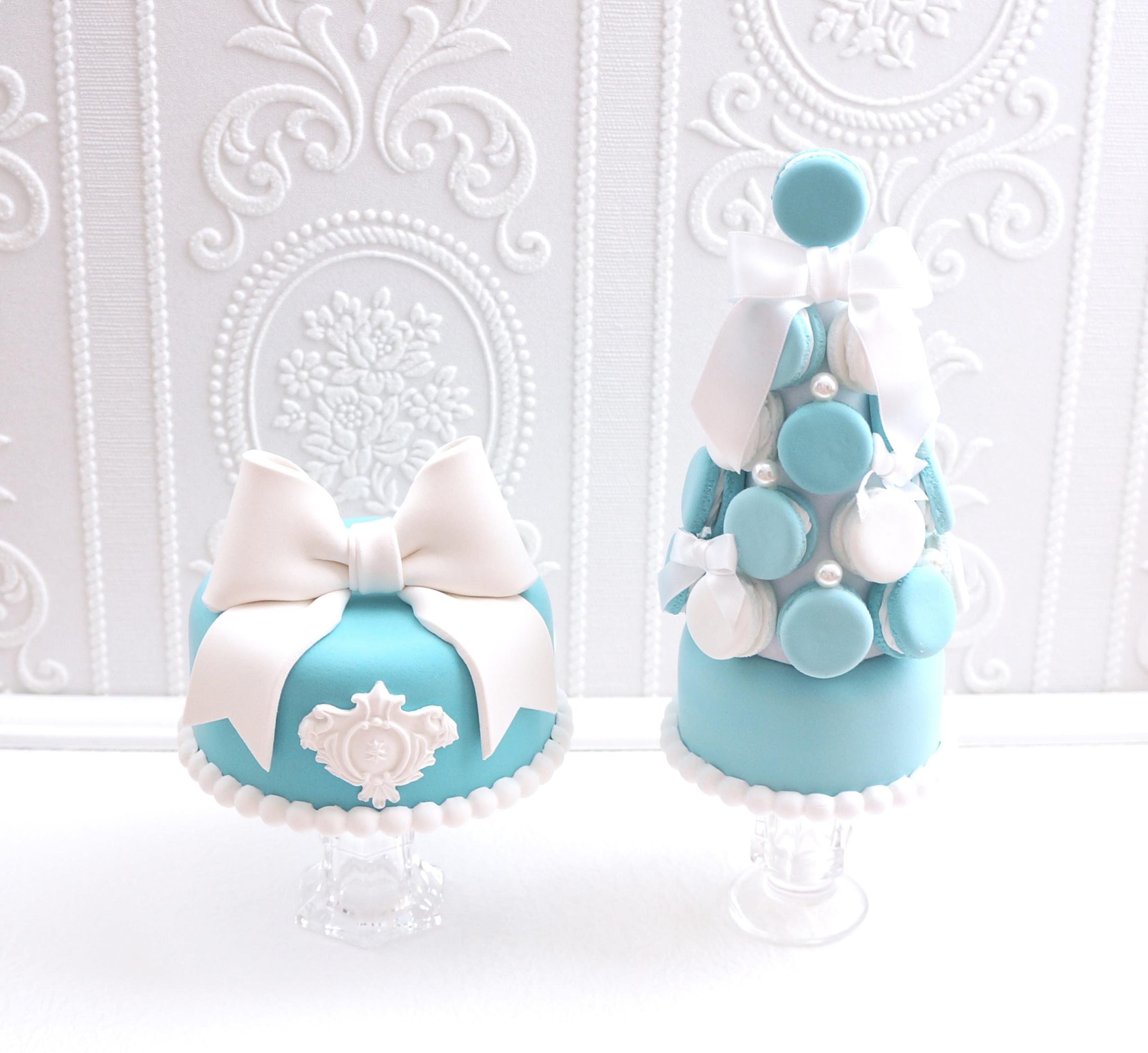 クレイケーキ＆マカロンタワーセット✳︎ミント＊色変更可＊ウェルカムスペース