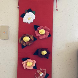 ツバキのタペストリー その他インテリア雑貨 chiku1957 通販 13696342