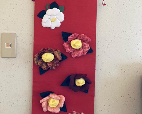 ハンドメイド 椿のタペストリー キット】椿のタペストリー【古布】 キット 和小物キット専門店